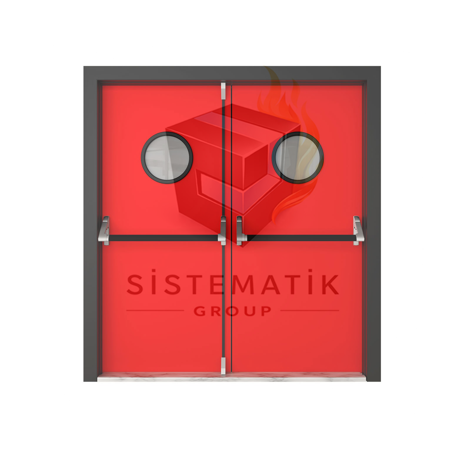 YANGIN KAPISI ��FT KANAT CAMLI