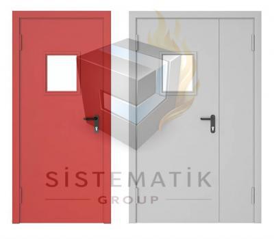 YANGIN KAPISI ��FT KANAT CAMLI